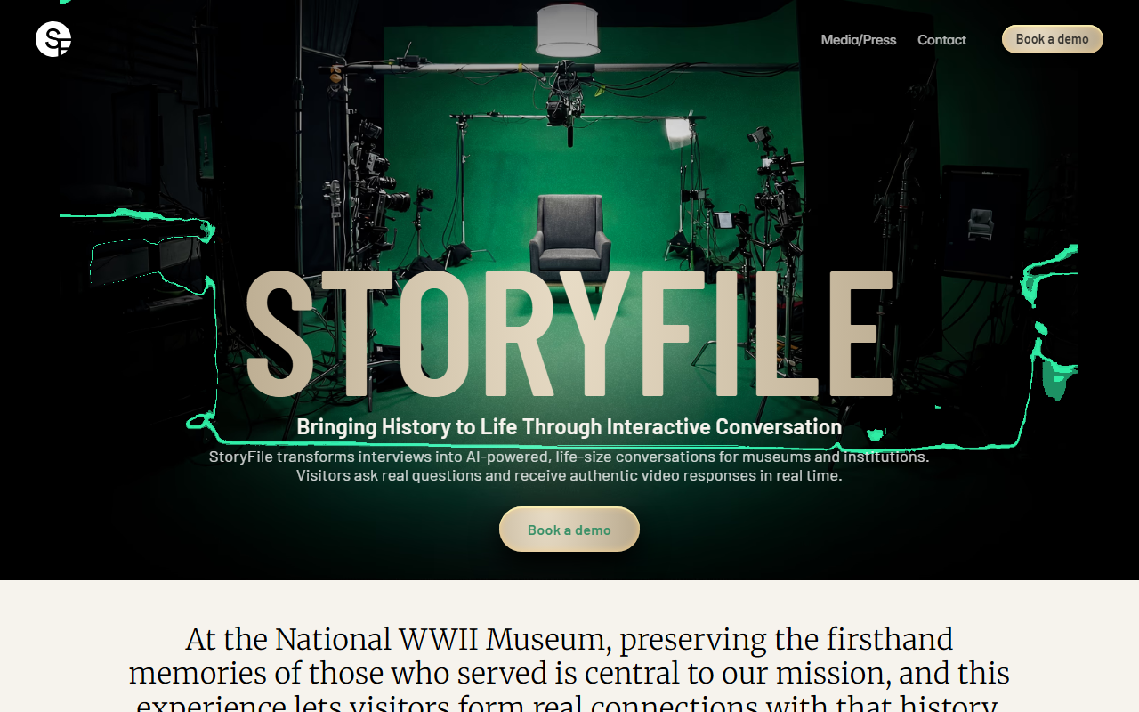 StoryFile - Interactive Conversational AI Video Platform